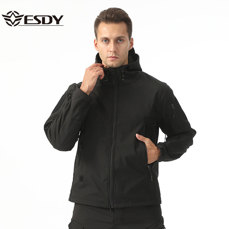 ESDY Soft Shell Jacket Outdoor Tactical Jacket Jacket Men's Windproof Lightweight Men's Commuter Jacket Training Clothes ESDY Soft Shell Jacket Outdoor Tactical Jacket Jacket Men's Windproof Lightweight Men's Commuter Jacket Training Clothes