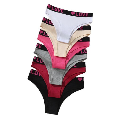Hot thong printed sexy panties cute and comfortable low-rise cotton briefs