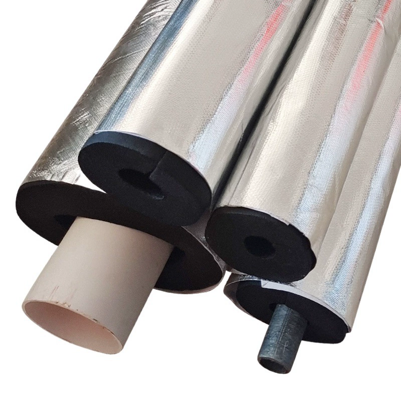 Открытая самоклеящаяся резиновая Пластиковая Изоляция хлопковая водопроводная труба антифриз утолщенный теплоизоляционный материал наружная труба изоляция солнечной трубы хлопковая труба