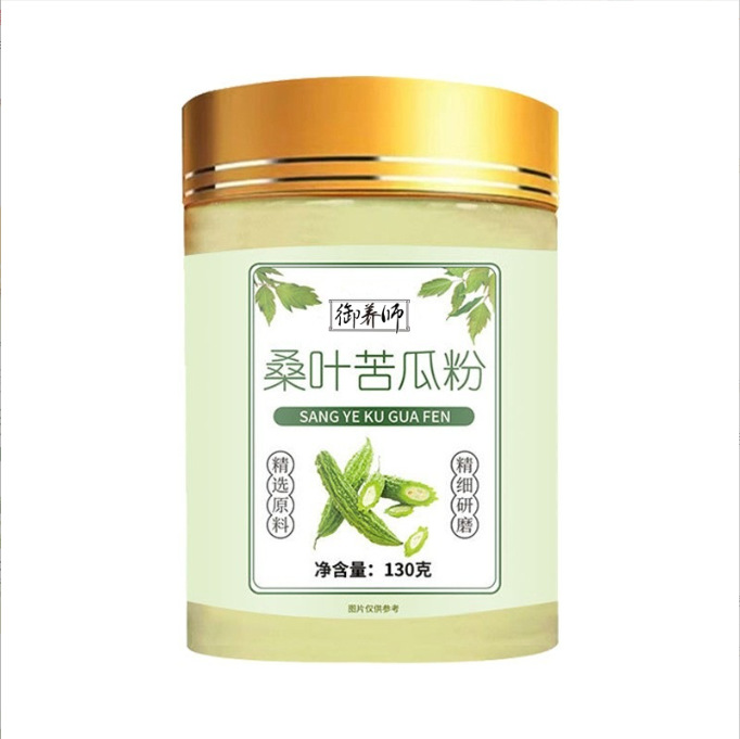 Mulberry Leaf Bitter Melon Powder Sang Ye Ku Gua Fen 130g Bottle Sugar Free Herbal Drink Mix details