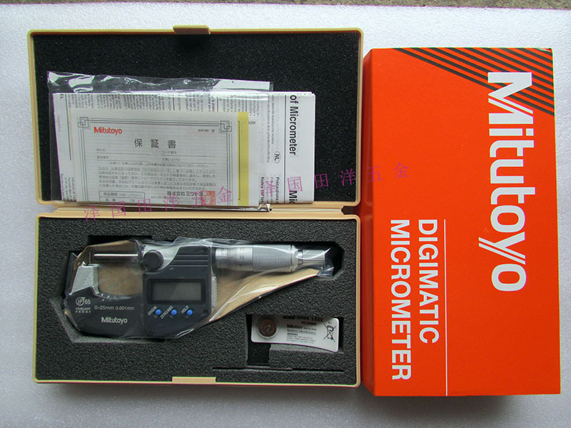 日本三丰数显壁厚千分尺395-261-30电子圆柱型-平面