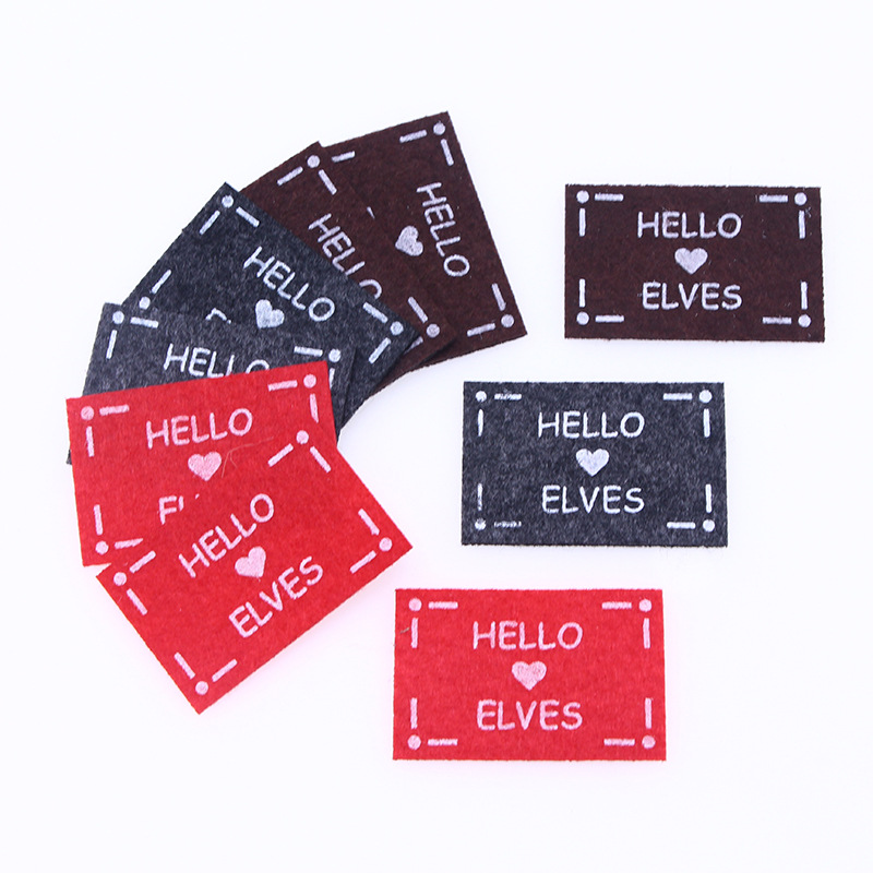 Dollhouse娃娃屋迷你无纺布地垫HELLO ELVES地毯微缩场景拍摄道具