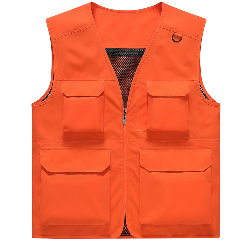 Outdoor New Multi-Pocket Quick-Drying Fishing Vest Men's Thin Mountaineering Photographer Waterproof Vest Sleeveless