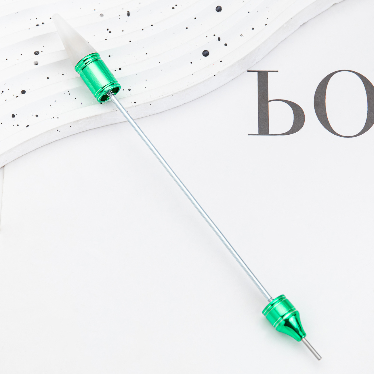 Herramientas de manicuras de doble punta puntero con cabeza de cera puntero de succión puntero herramienta de perforación de pegatinas de flores puntero de manicuras de doble cable de tracción puntero