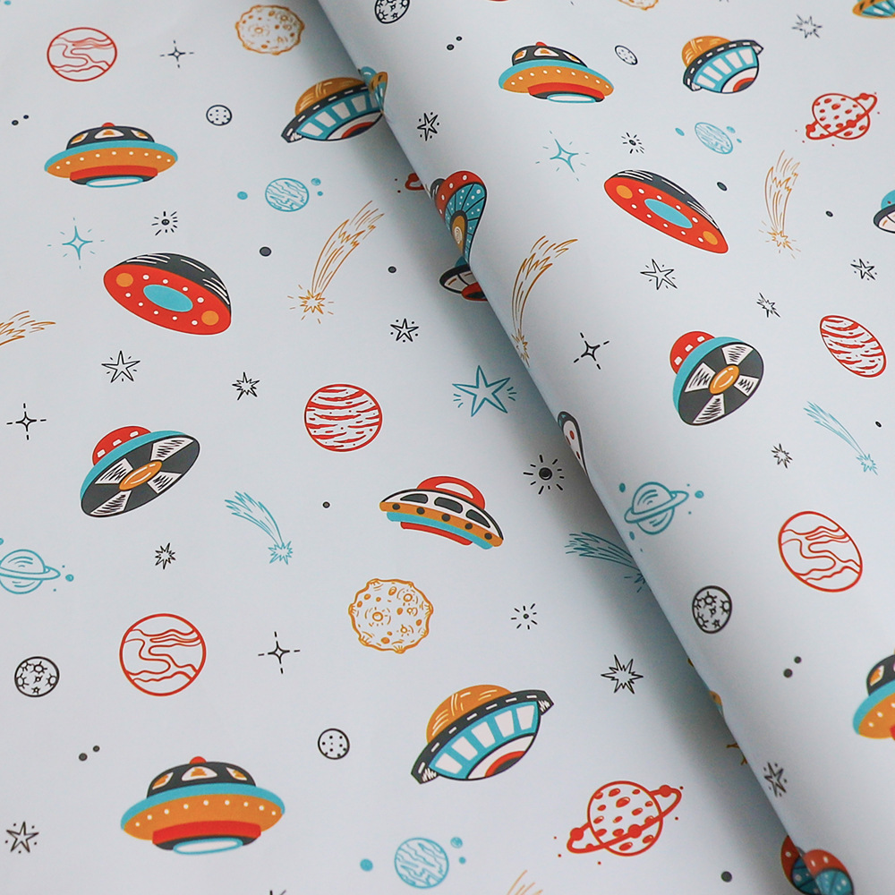 Nueva temporada escolar, cumpleaños, vacaciones de Navidad, regalos para niños, lindo papel de regalo de decoración de papel de regalo de dibujos animados
