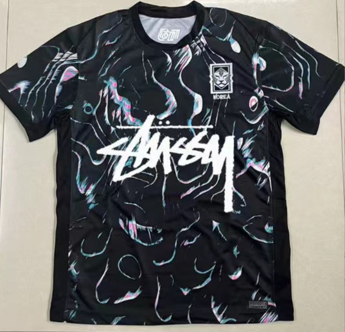 Stussy Jersey Brasil Flamengo Italia Edición conmemorativa Portugal París Francia Uniforme de fútbol