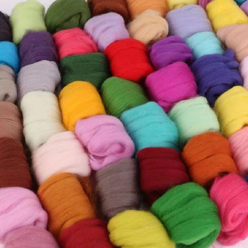 DIY Felt Craft Kit Queensland Wool Felt Materials Handmade DIY Wet Felt Needle Felt 70 Full Colors 134 Colors Direct Purchase