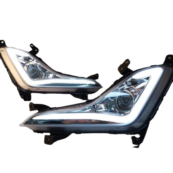 Adecuado para 14-15 años Hyundai Elantra Luz de marcha diurna luz antiniebla delantera modificada LED Elantra Luz de parachoques delantero