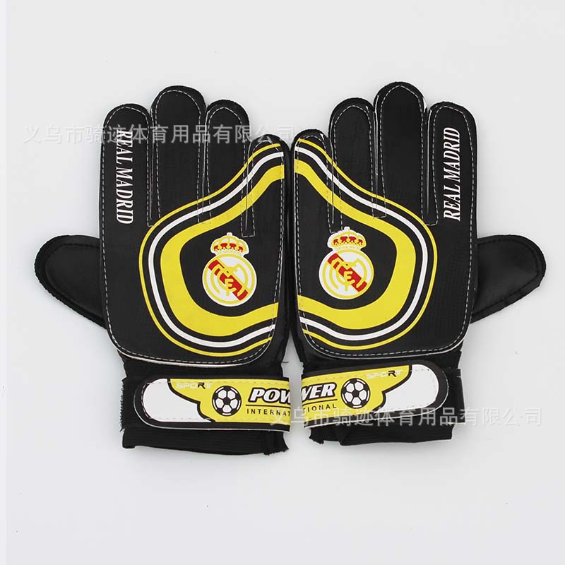 Guantes de portero de fútbol Equipo para niños con dedos profesionales Guantes de portero de escuela primaria Guantes de fútbol Guantes de portero de fútbol