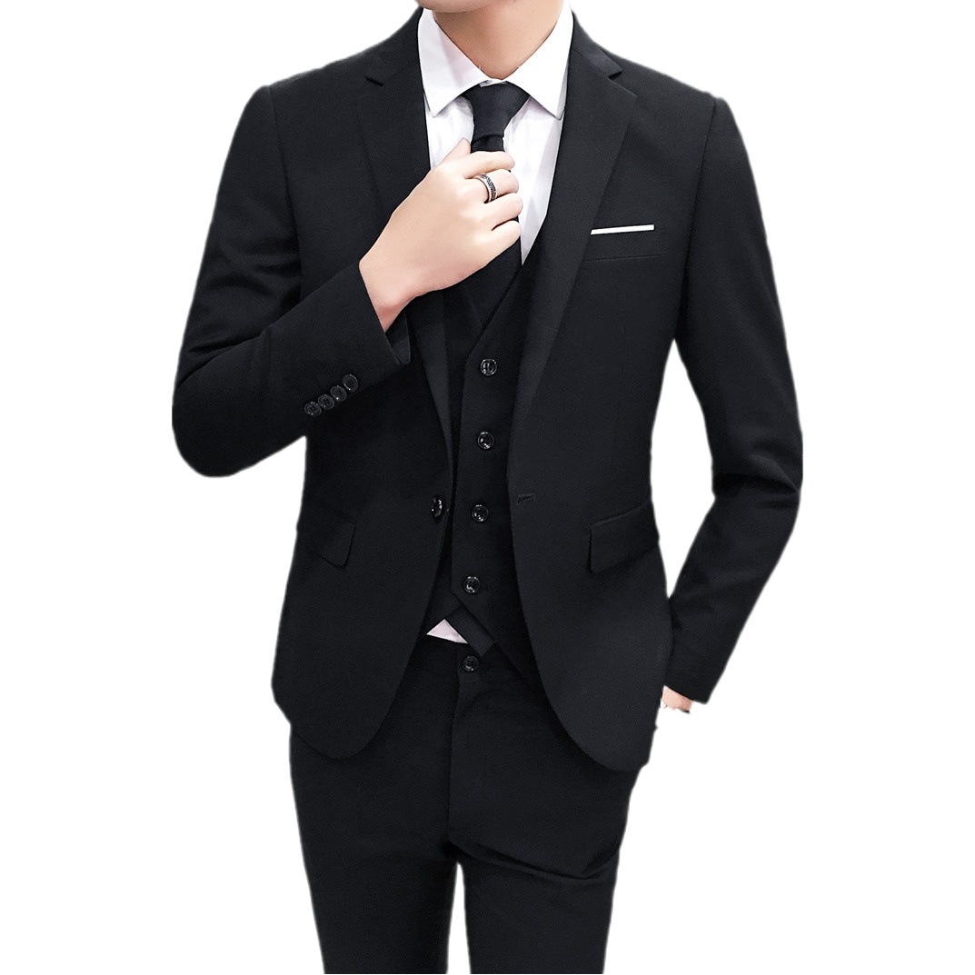 Ropa de dama de honor de la boda traje de hombre traje de tres piezas traje chaleco camisa boda hermanos grupo traje de dama de honor