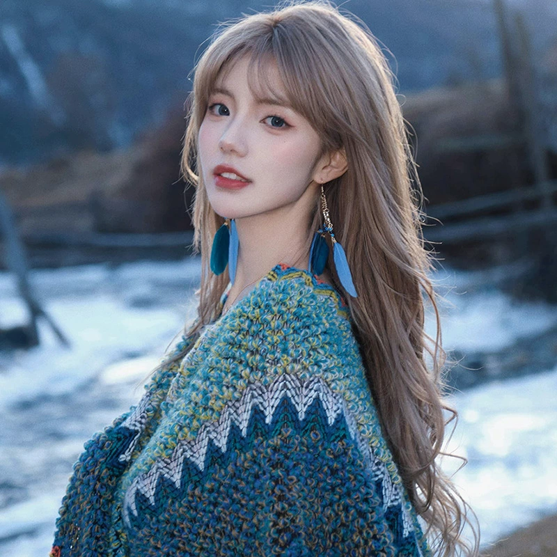 Лицзян шаль этнический стиль Синьцзян Тибет Туризм одежда Цинхай Юньнань снаружи плащ пальто шарф женский плащ