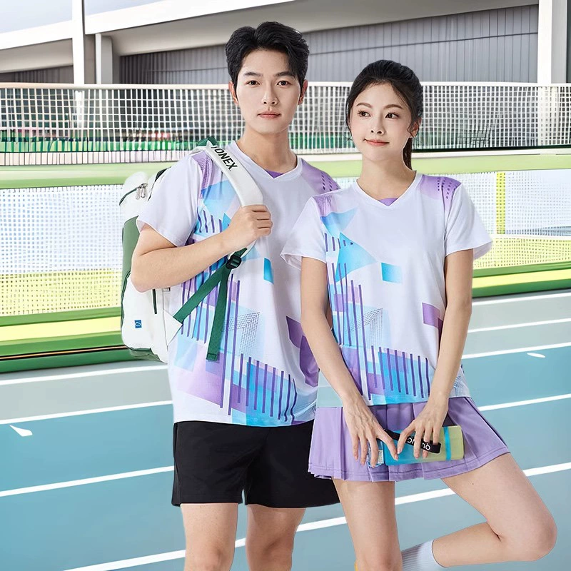 [Zhengxiang Factory] Костюм для бадминтона с короткими рукавами
