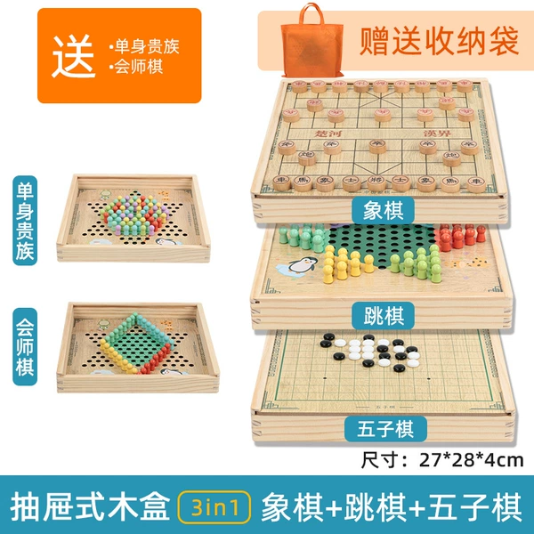 3 kinds of wooden box-jump-five-elephants
