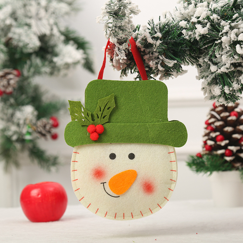 Christmas Cute Santa Claus Snowman Elk Nonwoven Party Hanging Ornaments 1 Piece display picture 4