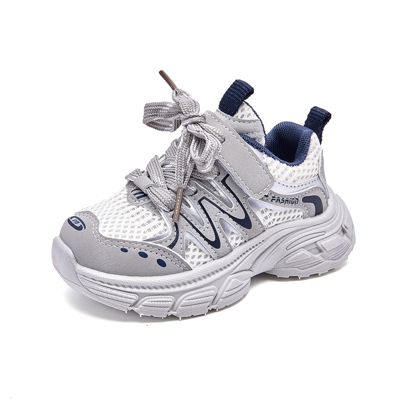 Zapatos deportivos infantiles, zapatos de papá, primavera y otoño de 2026, zapatos deportivos casuales transpirables y cómodos con suela suave en stock