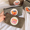 Brand cartoon plush cute pencil case, capacious rabbit, organizer bag, small bag, with little bears