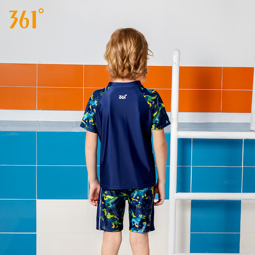 361 New Children's Swimsuit Boys Summer Breathable Split Swimsuit Boys Baby Professional Swimwear