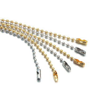 Electroplated Iron Bead Chain Gold and Silver Wave Bead Chain Metallic Wave Chain DIY Tag Pendant Guka Hanging Chain Accessories