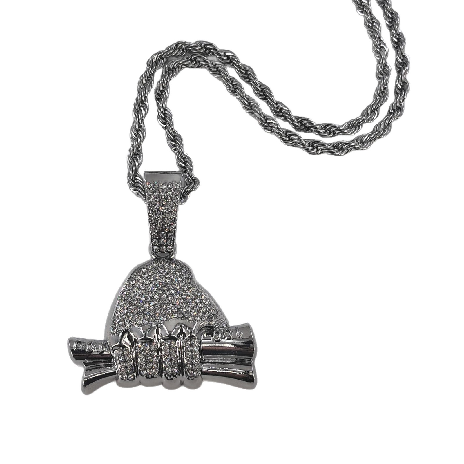 Plata con cadena de torsión de 5 mm (22inch)