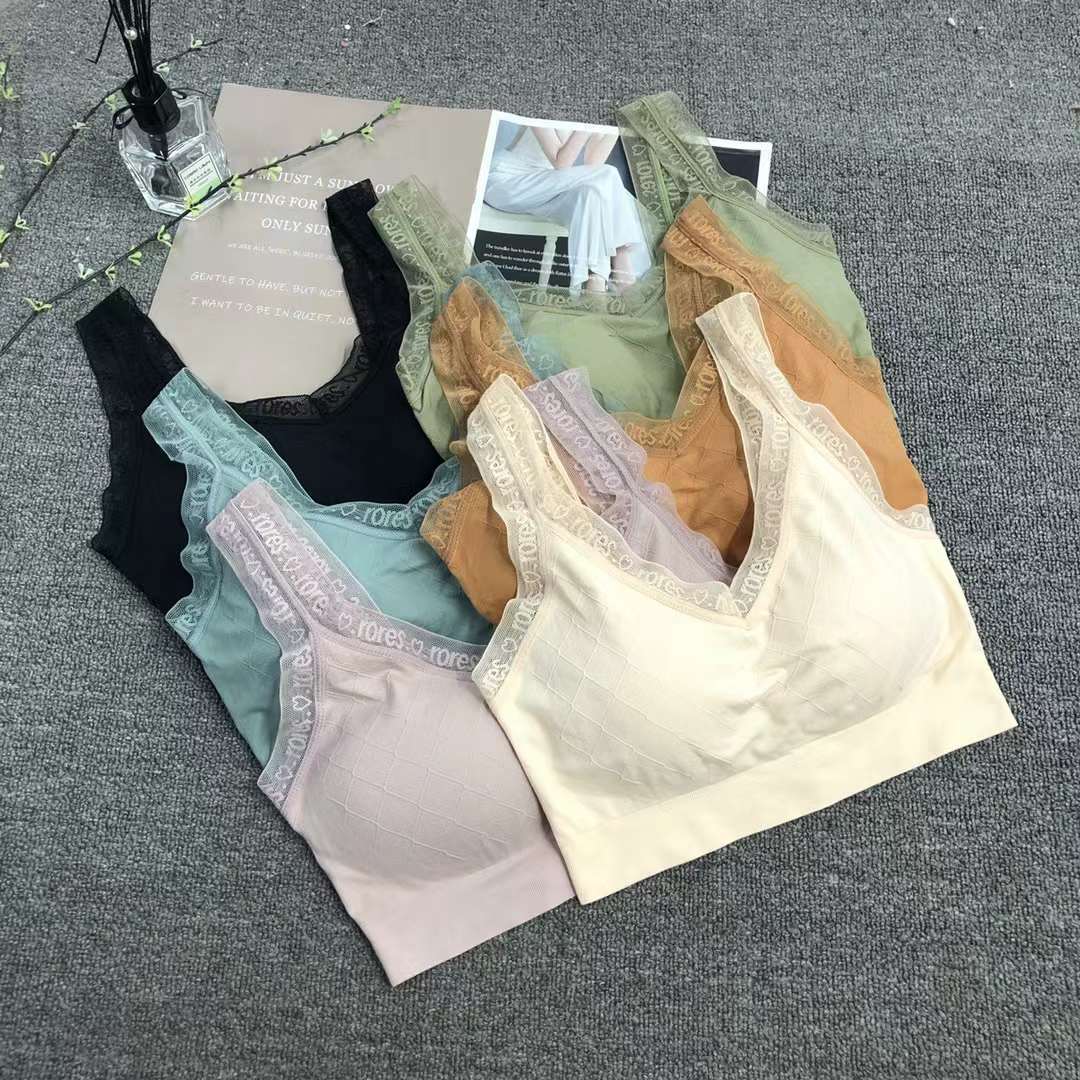 Nueva inconsútil alto elástico belleza de alta calidad las mujeres chaleco inalámbrico yoga sujetador ropa interior deportiva al por mayor