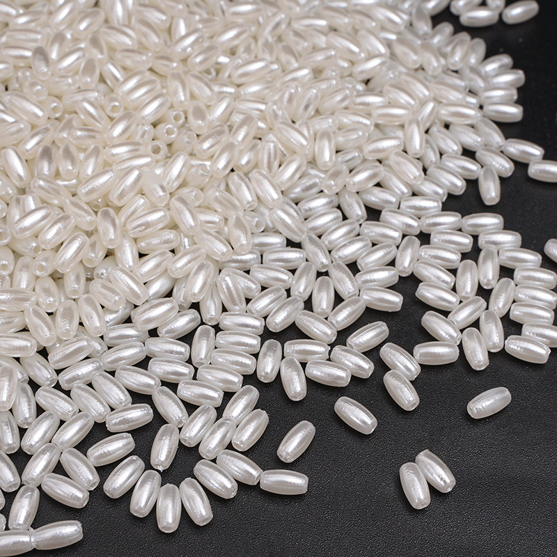 ABS agujero imitación de perlas DIY accesorios de joyería de perlas hechas a mano material de collar de pulseras