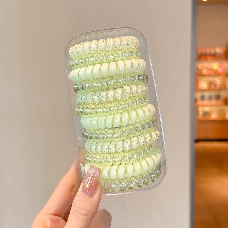 Línea telefónica anillo para el cabello femenino 2025 nueva cuerda para la cabeza sin costuras banda de goma elástica de alta calidad tocado de cuerda para el cabello coreano