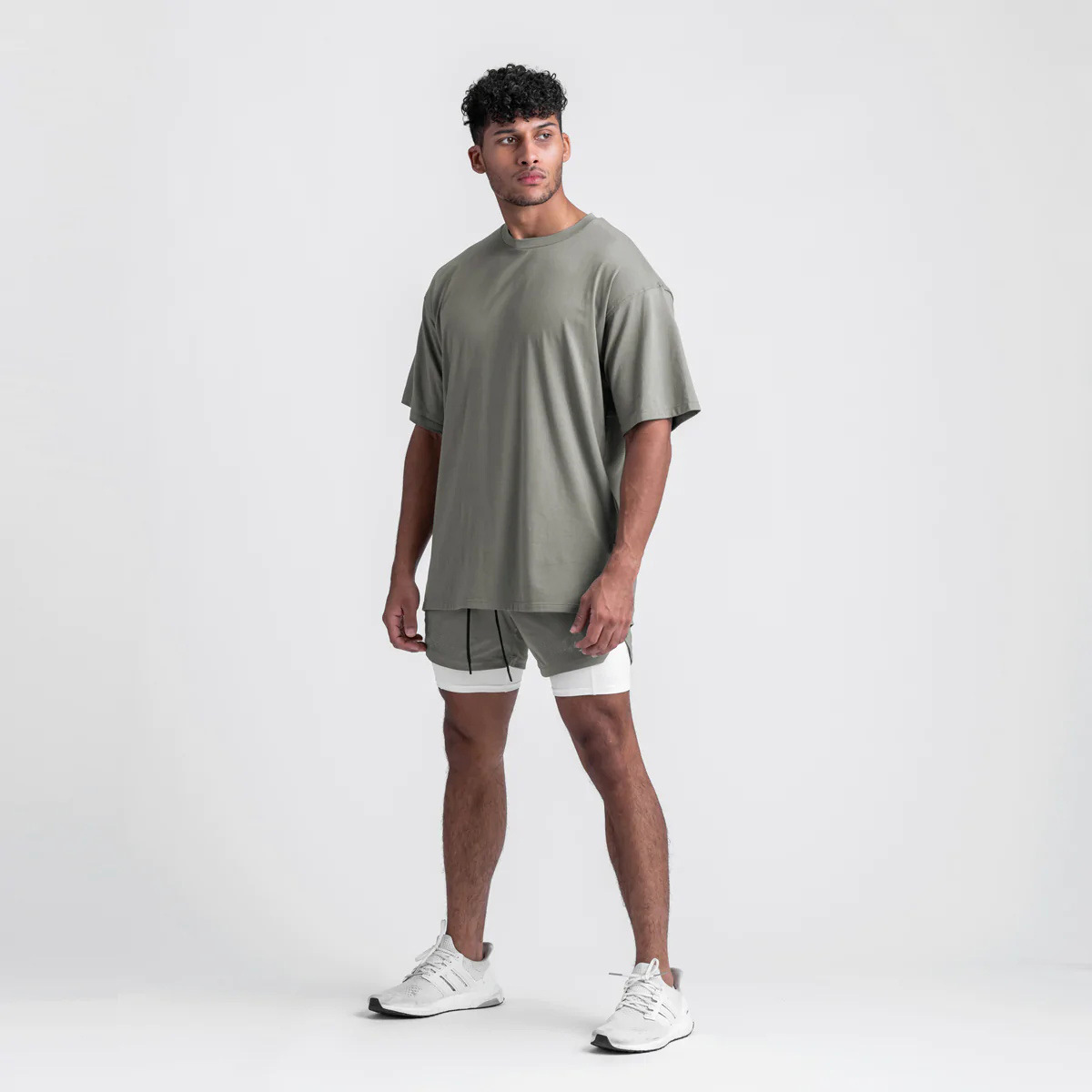 210g Weight Cotton, Cotton Blend Fabric Type T-shirt Tops Type Round Neck Neckline Solid Color Pattern Men's Gender Sports Style Men's Solid Color T-shirt Men's Clothing 12