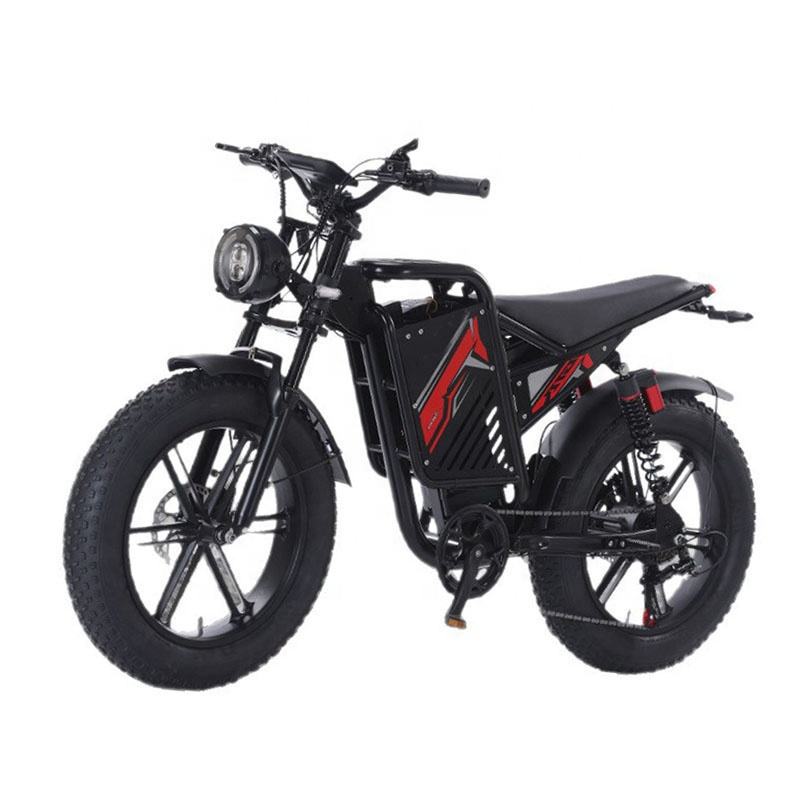 Black Knight Electric Motorcycle 750W-1000W High-Frequency Powerful Electric Vehicle with Integrated Wheels