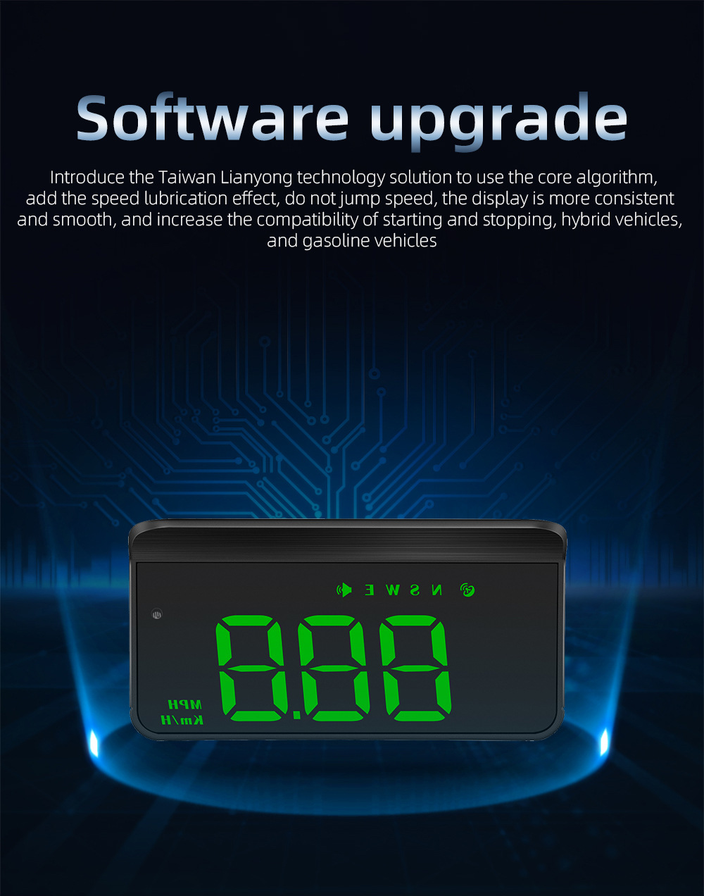 Cross-Border Hud Head-Up Display M1 Car Gps Speed Multi-Function Instrument Projector High-Definition Universal for Cars