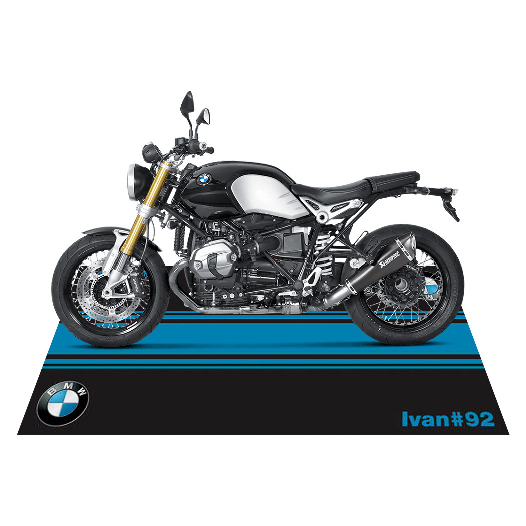 Cross-border Deplaceable Motorcycle Carpet Kawasaki Ducati Motorcycle Team Display Special Crystal Velvet Floor Mat Bedside Mat