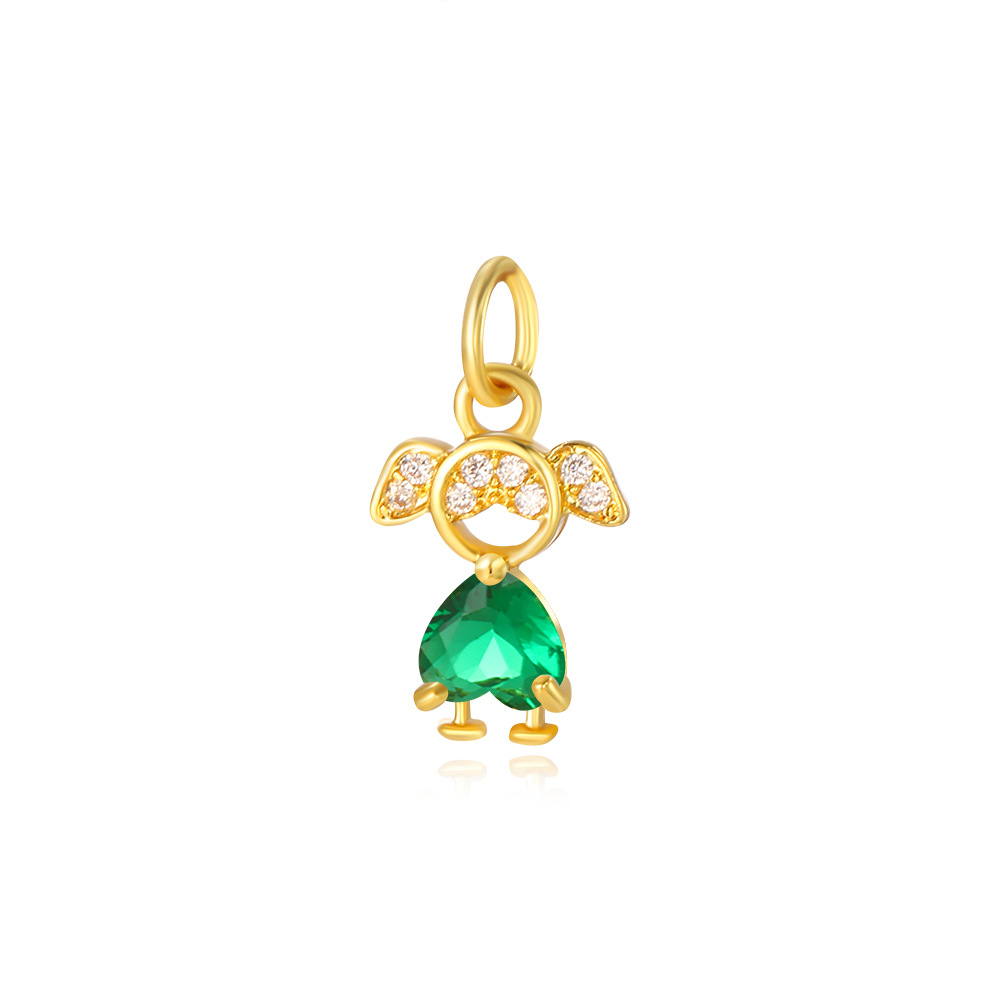 2g Weight Pendant Jewelry Making Type 8*18mm Jewelry Making Size Zircon Inlay Material DIY Jewelry Accessories Classification 1 Piece Quantity Copper Material Human Pattern Polished Finish Inlay Design Shiny, IG Style Style 1 Piece 8*18mm Copper Zircon Human Polished Pendant 6