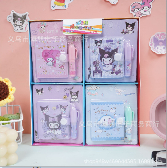 K-POP Caza de brujas película de dibujos animados con un cuaderno de bolsillo de mini diario de bolsillo de estudiantes portátil