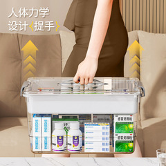 カスタマイズ可能なポータブル多層家庭用小型薬箱薬収納ボックス子供用薬応急処置薬防塵医療ボックス