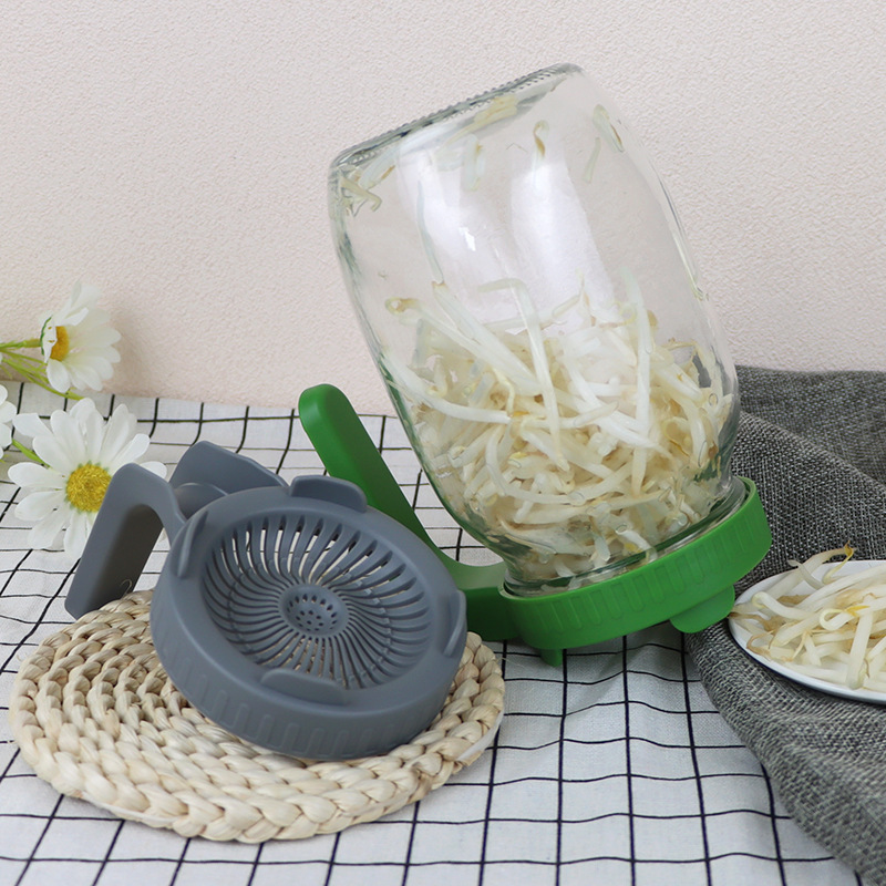 Cross-border hot sale pp food grade germination cover 86mm seed germination tank filter mason tank color germination cover