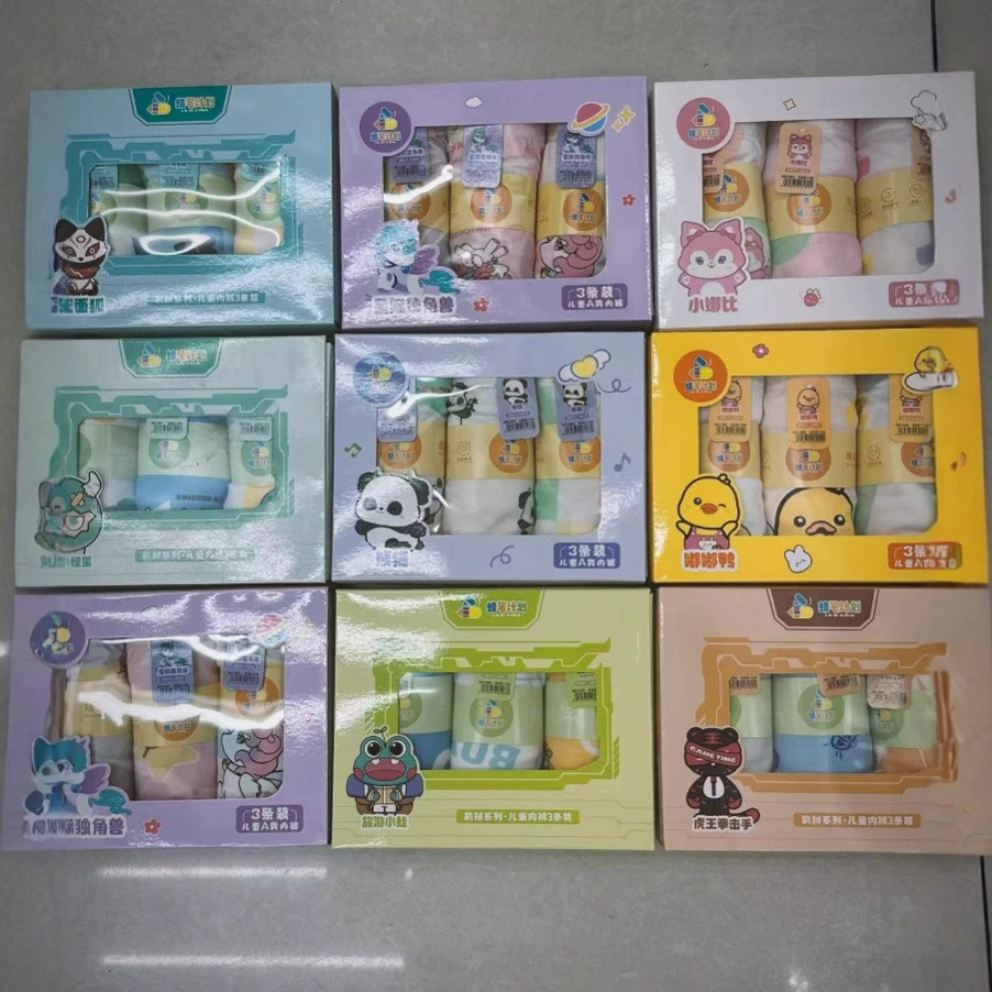 Crayon Plan Modal, комплект из 3 антибактериальных трусов в упаковке, шорты-боксеры для девочек, трусы-боксеры с героями мультфильмов, модал