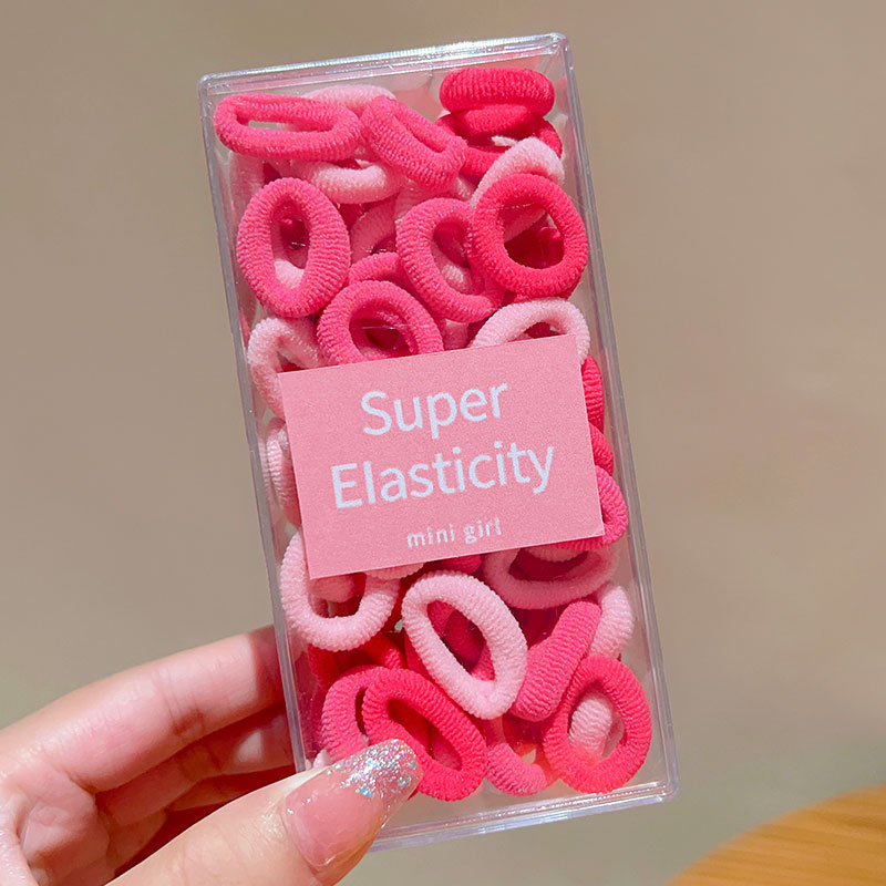 Banda de goma para niños cabeza de corbata femenina chica de alto aspecto no duele el pelo trenza de bebé cabeza cuerda chica Cola de Caballo banda de goma anillo de goma