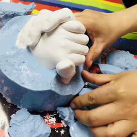 克隆粉模型海藻酸盐手足印手模印泥diy印模粉齿材料脚印模具材料