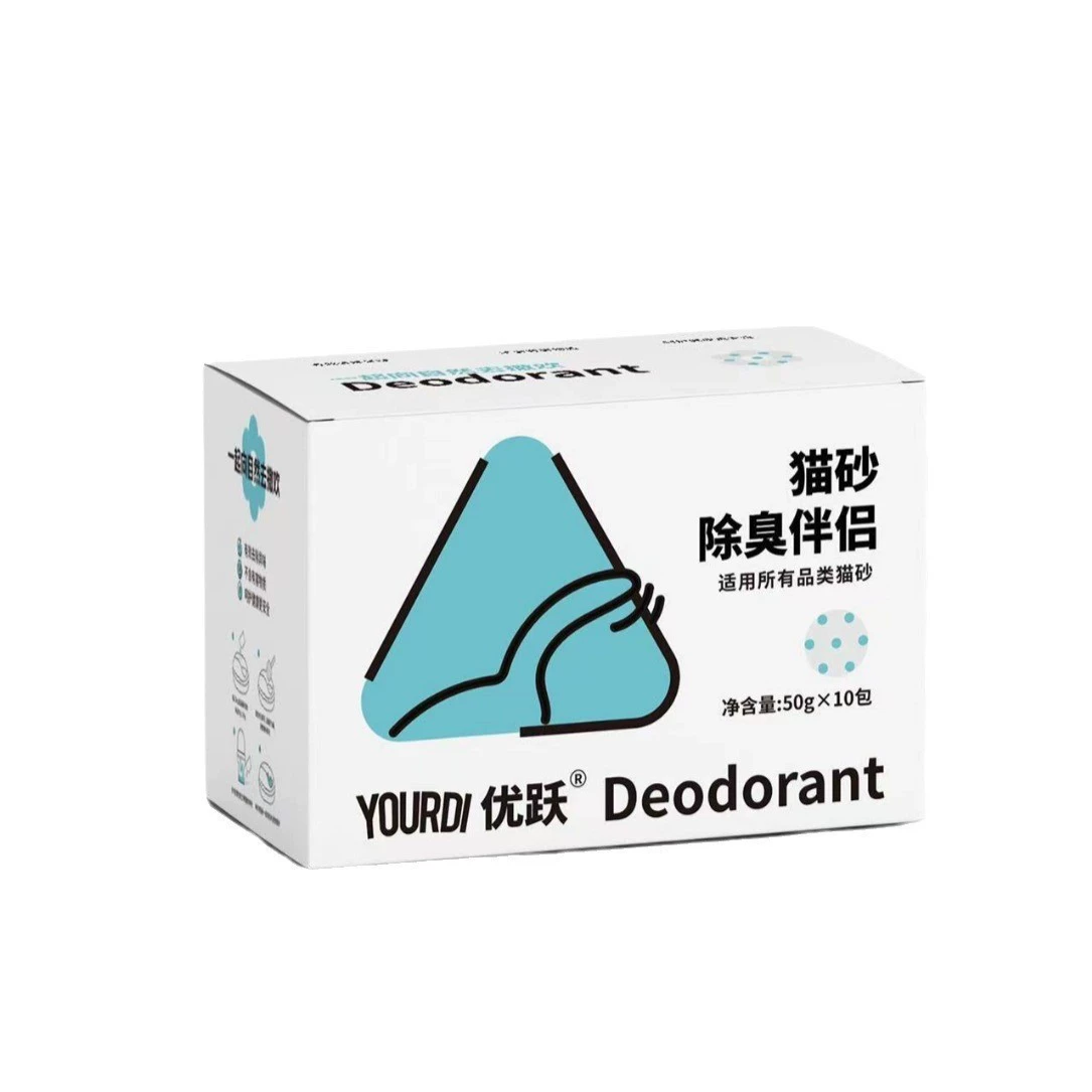Youyue кошачий песок дезодорант компаньон 50 г * 10 упаковок/коробка адаптируется к тофу, бентонитовый песок, хрустальный песок, песок, песок, древесный песок
