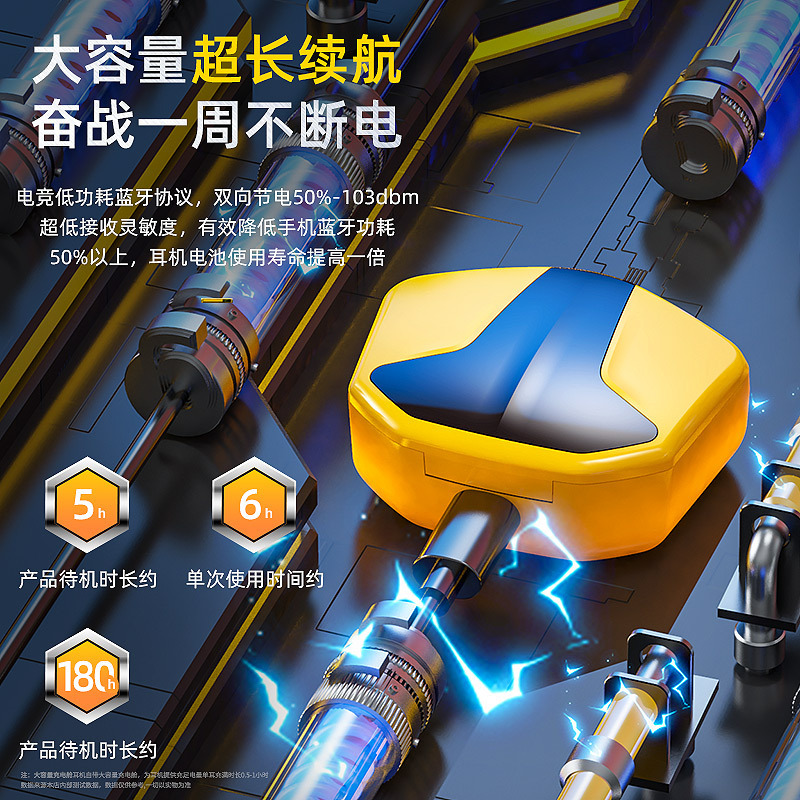 工場無線bluetoothイヤホンy 9新型低遅延twsクロスボーダー私模電ゲームイヤホン華強北|undefined