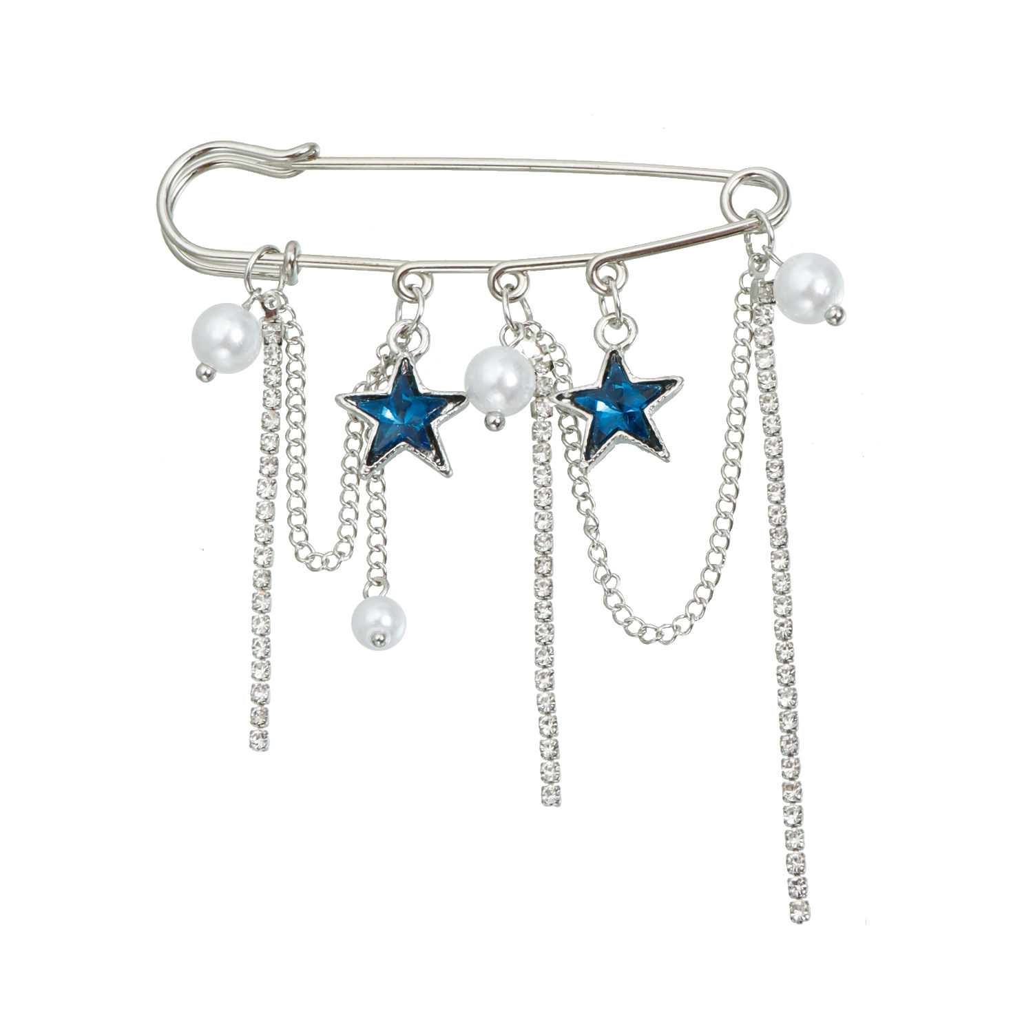 Herz Und Mond Brosche Mit Quasten Für Damen Modeschmuck_voghion.com