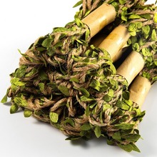 绿叶麻绳10米绿色树叶仿真藤条 DIY装饰圣诞花束捆绑绳居家装饰