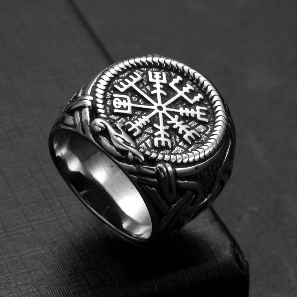 Anillo de acero inoxidable transfronterizo europeo y americano Cruz de fundición Anillo de hombre Hip Hop Retro Fabricante al por mayor de joyería de acero de titanio