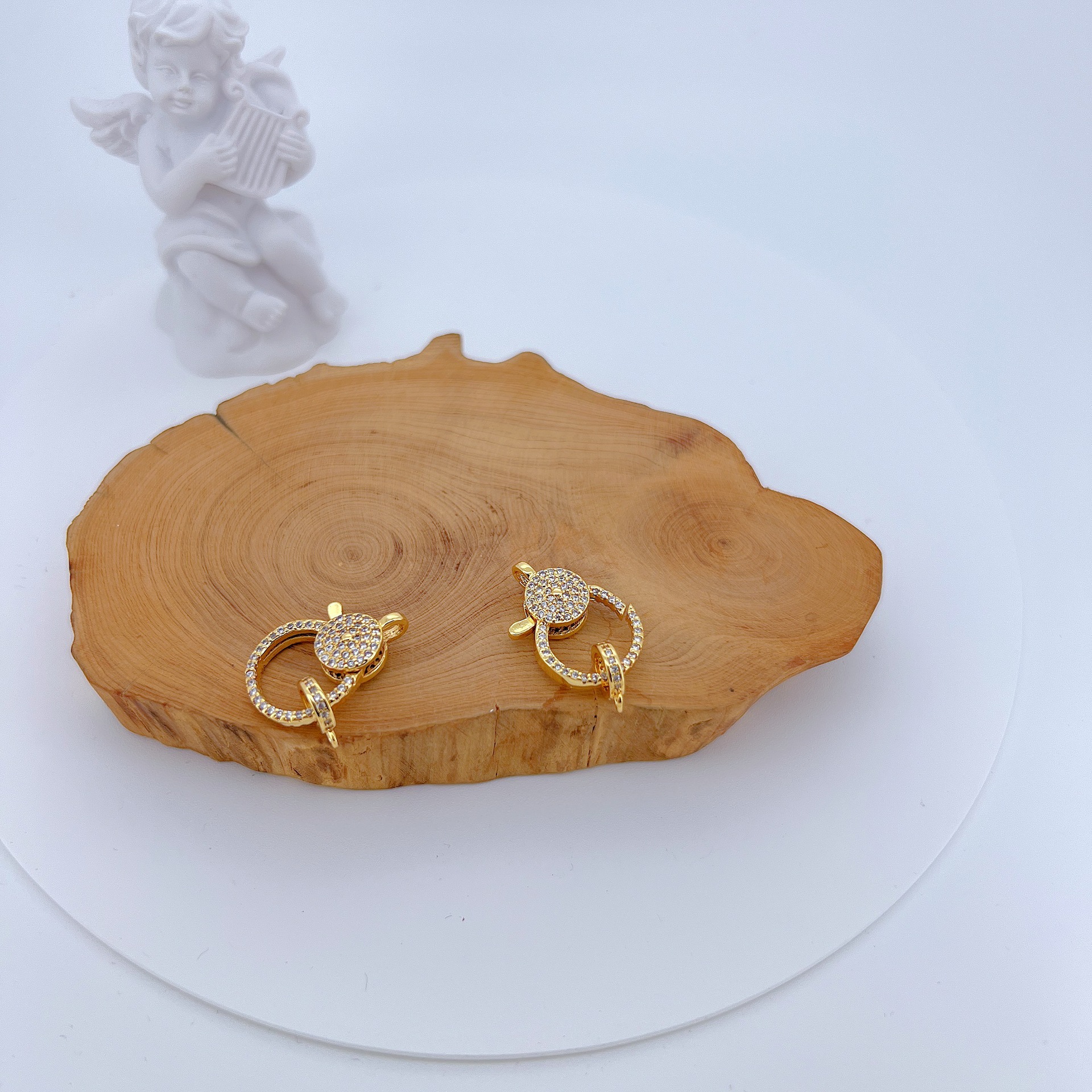 All Seasons Season Elegant, Simple Style Style 1 Piece 15*27MM Copper Zircon Geometric Lobster Clasp Jewelry Accessories