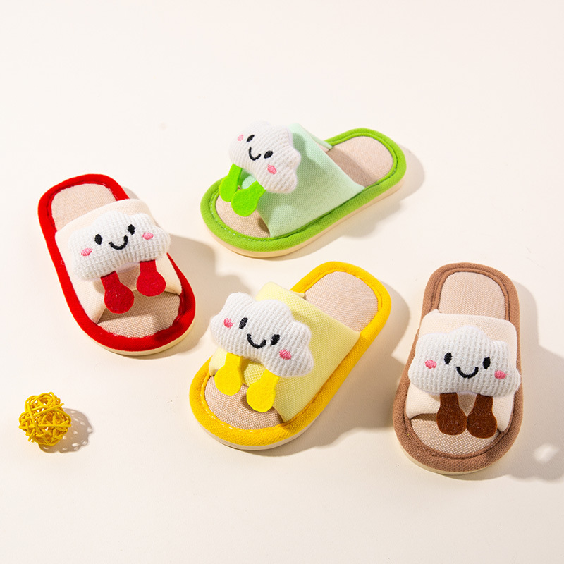Little Deer Millie 2026 winter collection: cute cartoon linen slippers for boys and girls, suitable for indoor and outdoor wear, with soft soles Little Deer Millie 2026 winter collection: cute cartoon linen slippers for boys and girls, suitable for indoor and outdoor wear, with soft soles
