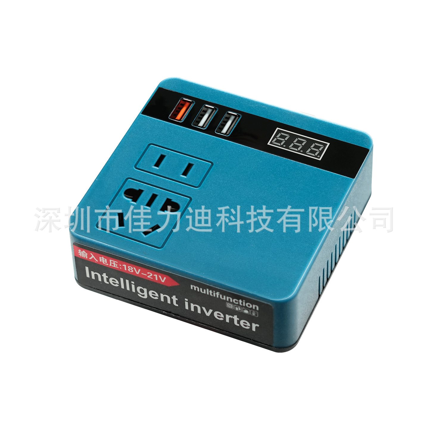 Inversor de batería de litio universal Daiyi Banco de energía Makita Universal Convertidor de voltaje inteligente de 21V a 220V