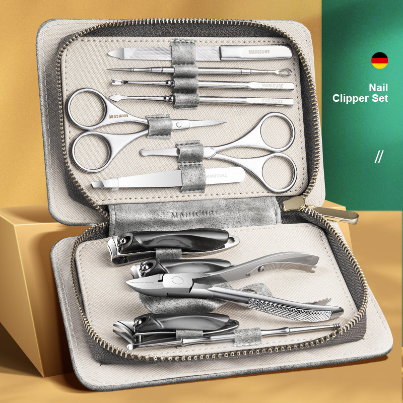 Kit de herramientas de excavación, cortador de uñas de pelo nasal doméstico, cortador de uñas portátil, recorte de un solo cuchillo de uñas para excavar orejas