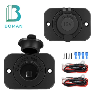 Avtomobil siqaret alışqanı yuvası DC 12V, motosiklet, qayıq, RV üçün dəyişdirilmiş aksesuarlar