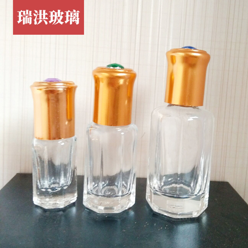 批发3ml-12ml透明玻璃走珠瓶 香水滚珠玻璃瓶 精油分装瓶