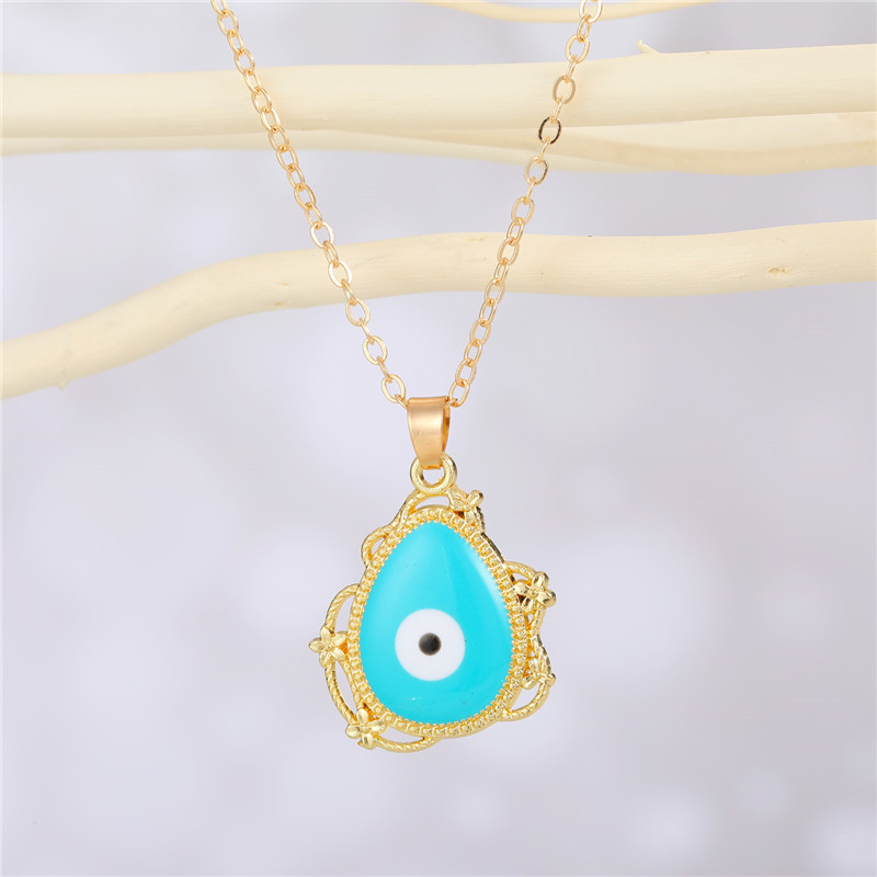 Fashion Geometric Eye Alloy Necklace Wholesale display picture 9