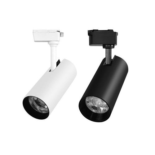 Surface-mounted 2.4G remote control stepless dimming color spotlight COB three-color dimming thyristor dimming smart track light